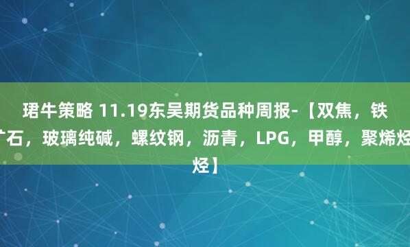 珺牛策略 11.19东吴期货品种周报-【双焦，铁矿石，玻璃纯碱，螺纹钢，沥青，LPG，甲醇，聚烯烃】